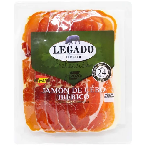 Хамон Elpozo Legado Iberico Cebo cиров'ялений зі свинини нарізаний слайсами 60г