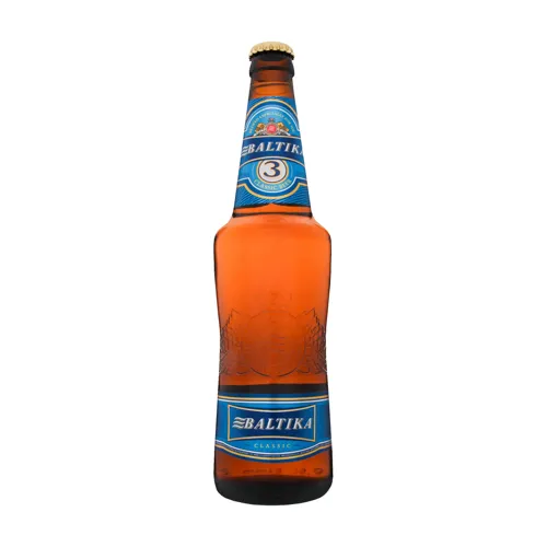 Пиво 0.5л 4.8% світле пастеризоване Classic №3 Baltika пл