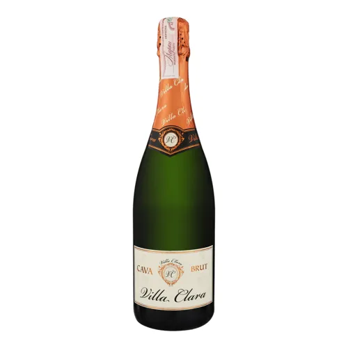 Вино ігристе 750мл 11.5% біле сухе Cava Brut Villa Clara пл