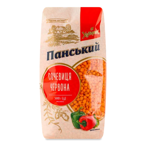 Сочевиця Червона Вищого Ґатунку Хуторок Панський, 500г