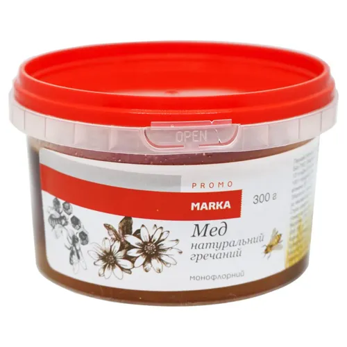 Мед Marka Promo гречаний натуральний 300г