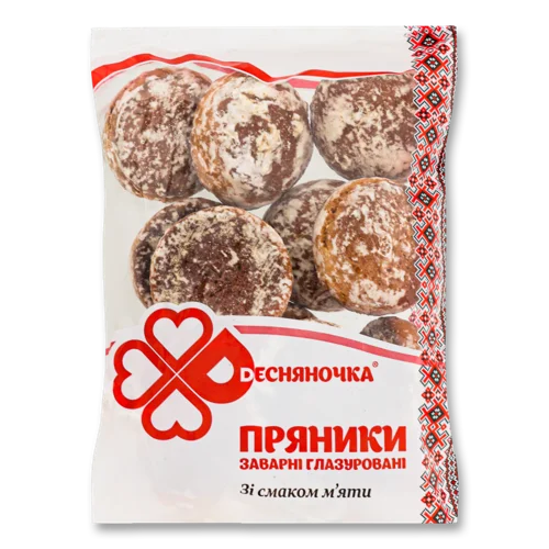 Пряники Заварні Глазуровані Зі Смаком М'яти, в/ґ, 400г