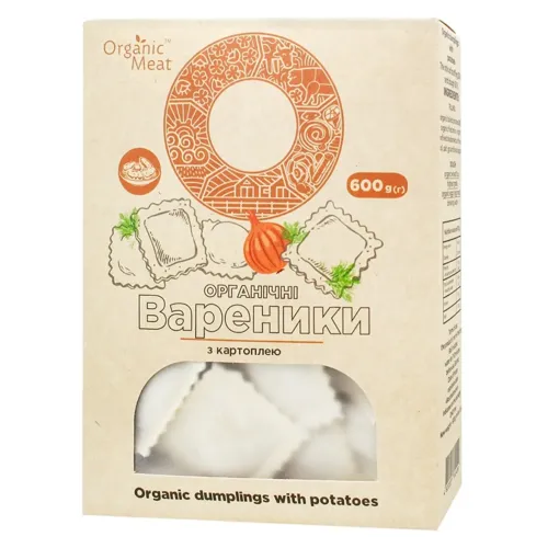Вареники Organic Meat органічні з картоплею 600г