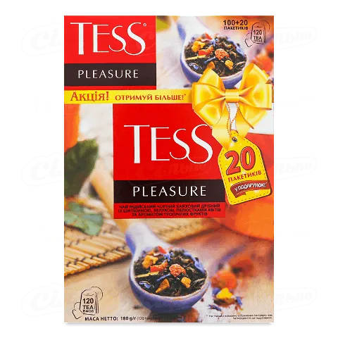 Чай чорний Tess Pleasure, 100*1,5г/у