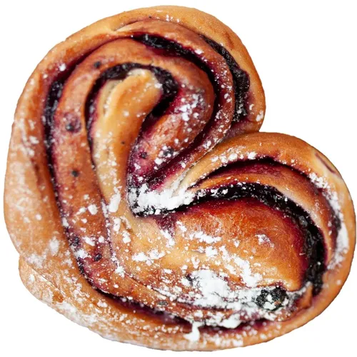 Булка здобна Плюшка з вишнею, вагова