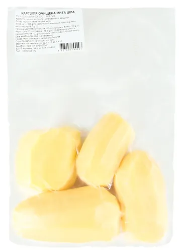 Картопля очищена мита ціла 500г