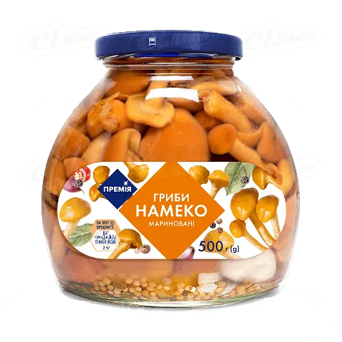 Гриби намеко «Премія»® мариновані стерилізовані, 500г
