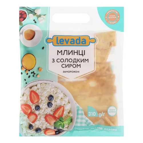 Млинці заморожені з солодким сиром Levada м/у 310г