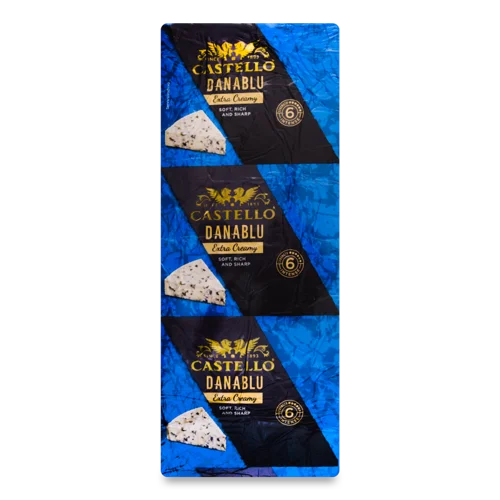 Сир М'який З Блакитною Пліснявою Danablu Castello, 60% жиру, кг