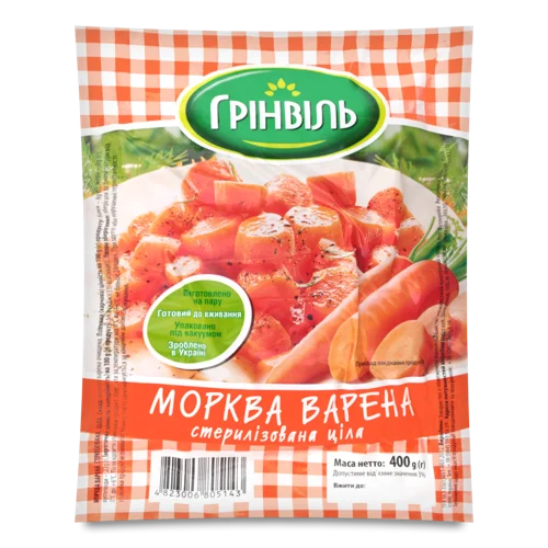 Морква Варена Ціла Грінвіль в/у, 400г