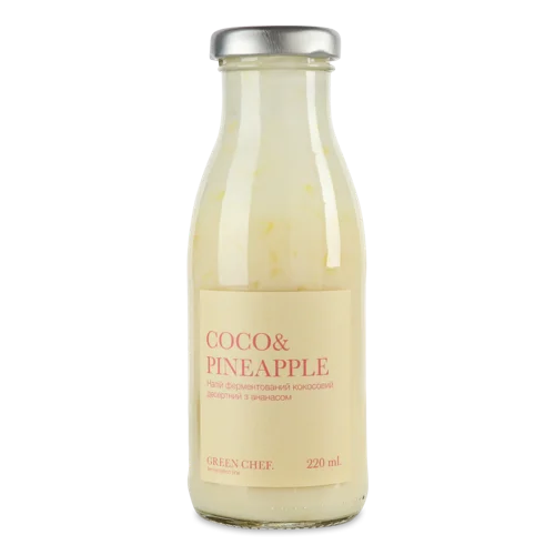 Напій Ферментований Кокосовий Десертний З Ананасом, с/пл 220мл
