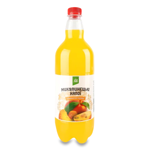 Напій Безалкогольний Сильногазований Соковмісний З Ароматом Персика, п/пл 1л
