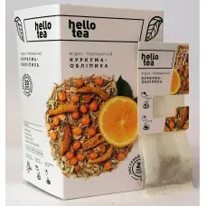 Чай ягідно-трав'яний hello tea Куркума-Обліпиха 20пак