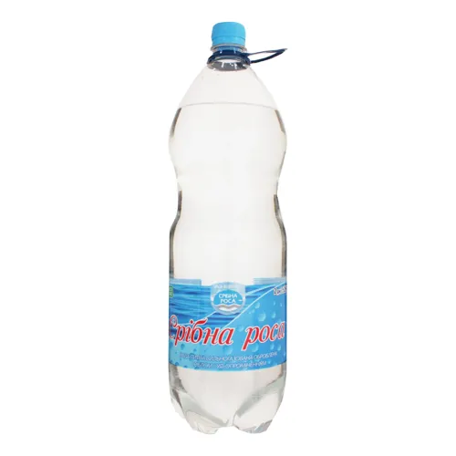 Вода питна сильногазована «Срібна роса» в пластиковій пляшці 2л