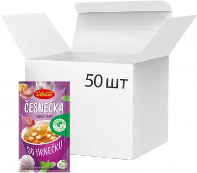 Упаковка супу Vitana Часникового 25г х 50 шт