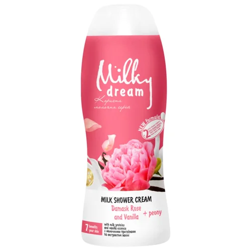 Крем-гель для душу Milky Dream Дамаська троянда та ваніль 300мл