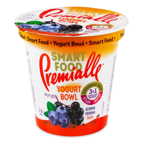 Йогурт 2.8% Бузина-Лохина-Льон, в/ґ, 240г