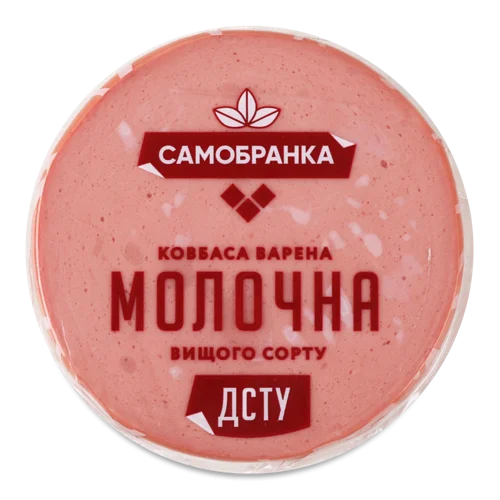 Ковбаса Варена Молочна Самобранка В/с Вищого Ґатунку, В/у, 0.336кг