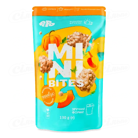 Цукерки Pepo Mini Bites Гарбуз, 130г