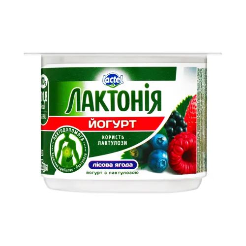 Йогурт 3.3% з лактулозою Лісова ягода Лактонія ст 115г