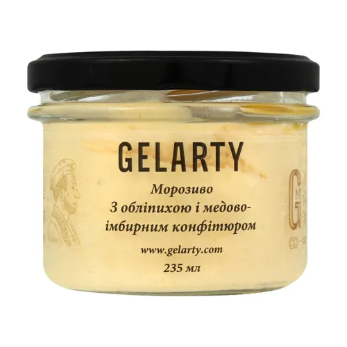 Морозиво з обліпихою і медово-імбирним конфітюром Gelarty, 235мл