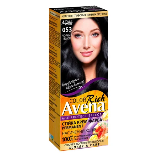 Фарба для волосся Avena Rich чорний 053