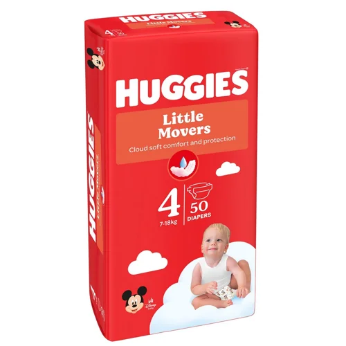Підгузки Huggies Little Movers 4 7-18кг 50шт