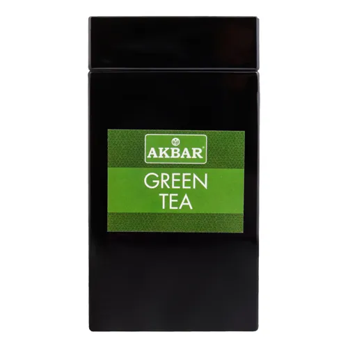 Чай зелений листовий Green Tea Akbar з залізній банці 20х2г