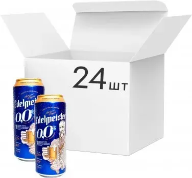 Упаковка пива Edelmeister Nonalkogolic безалкогольне 0.5л x 24 шт