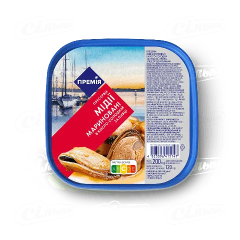 Мідії «Премія»® мариновані в кисло-солодкій заливці, 200г