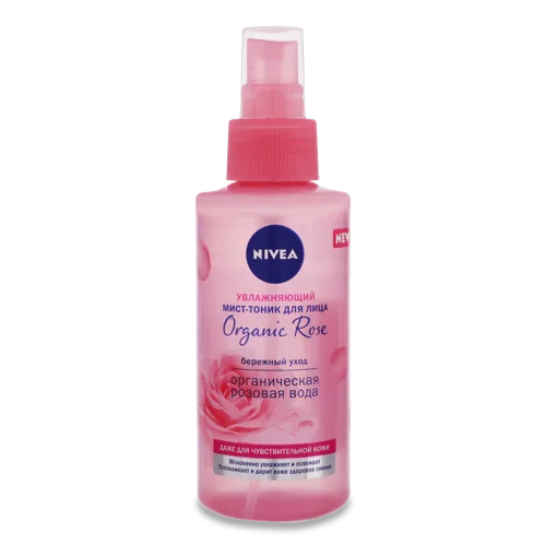 Міст-Тонік Для Обличчя Зволожуючий Organic Rose Nivea, 150мл