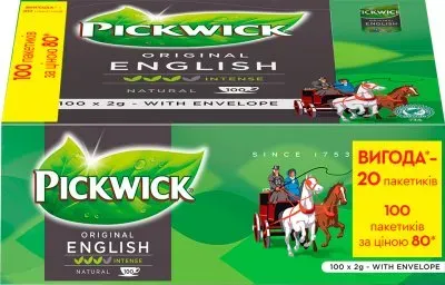 Чай черний Pickwick Original English 100 пакетиков