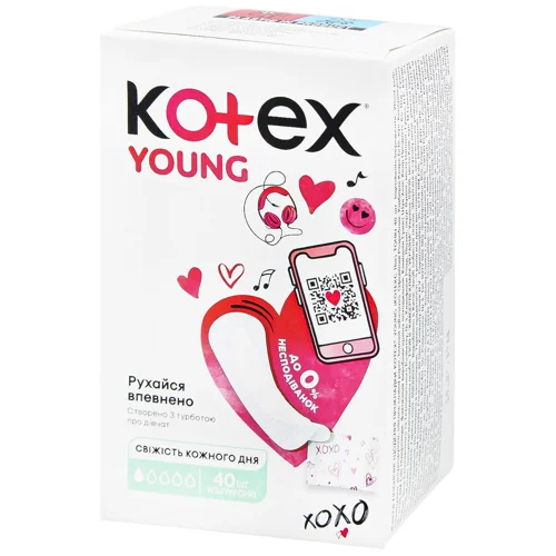 Прокладки щоденні Kotex Young Ultra Slim 40шт
