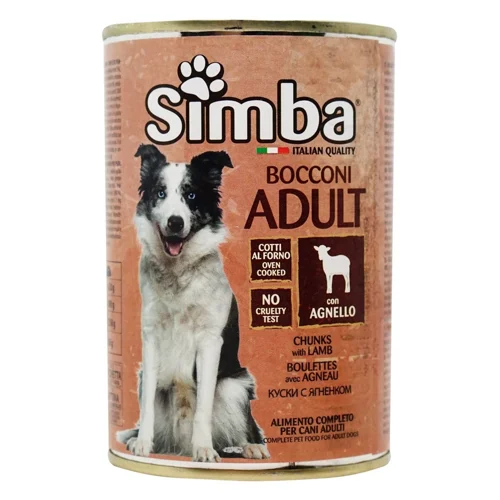 Корм вологий Simba з ягням для собак 415г
