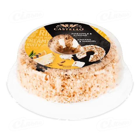 Сир Castello ARLA Торт з ананасом 65%, кг