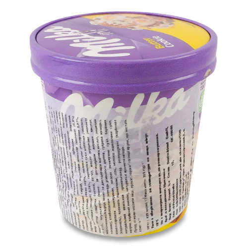 Морозиво Вершкове Печиво Шоколадний Мус та Шоколадні Шматочки Butter Cookie Milka, відро 303г