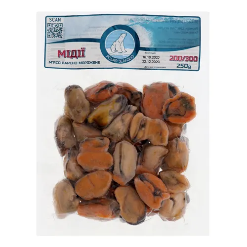 М'ясо мідій Polar Seafood вищого ґатунку 250г