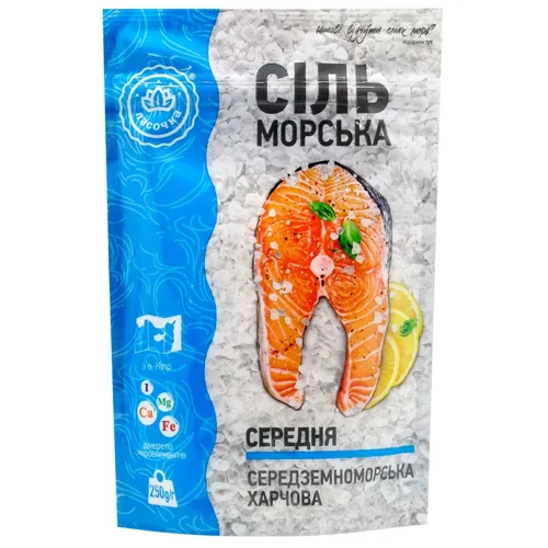 Сіль морська Ласочка середня 250г