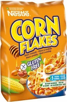 Пластівці кукурудзяні Голд з медом та арахісом 500г м/у Нестле