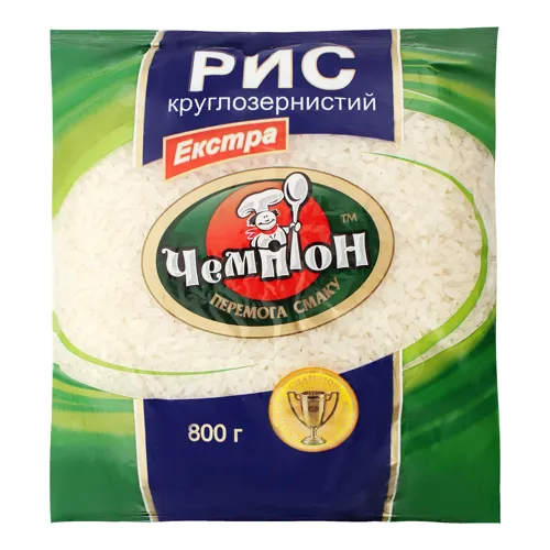 Рис круглозернистий Екстра Чемпіон м/у 800г