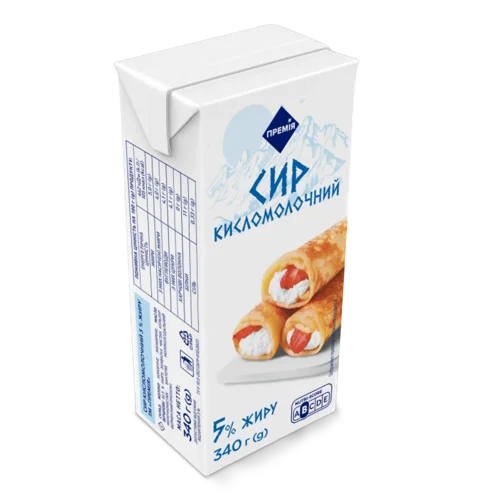 Сир кисломолочний «Премія»® 5% т/б