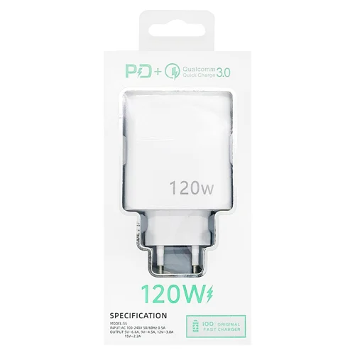 Зарядний пристрій USB/TYPE-C 17618-13