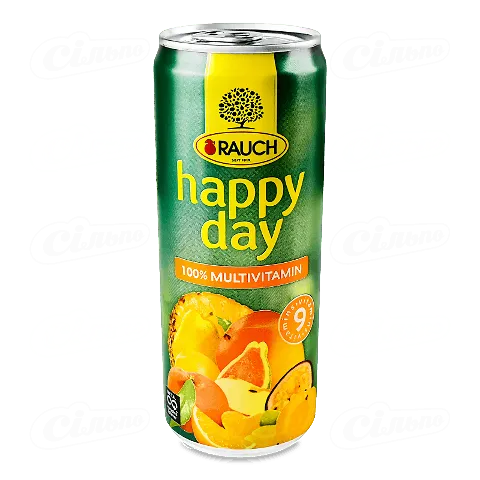 Сік Happy Day мультивітамін, 0,33л