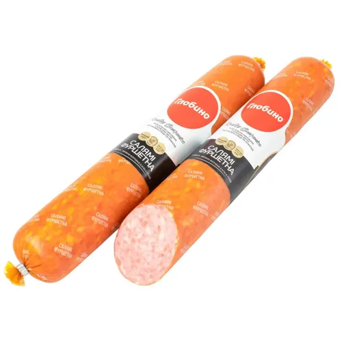 Ковбаса Глобино Салямі Фуршетна копчено-варена вищий гатунок