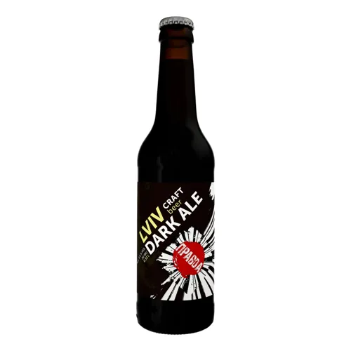 Пиво 0.33л 5% темне нефільтроване непастеризоване Lviv Dark Ale Правда пл