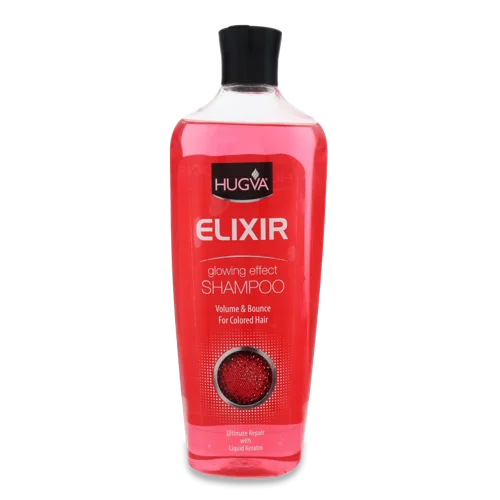 Шампунь для Фарбованого Волосся Volume&Bounce Elixir Hugva, 600мл