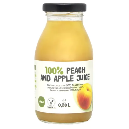 Сік Zdravo Персиково-яблучний 100% 200мл