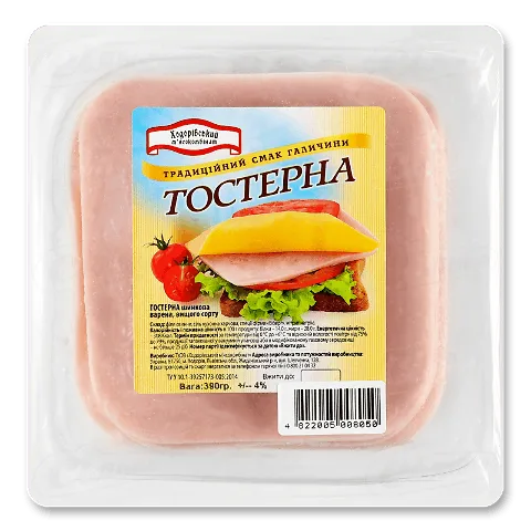 Шинка Ходорівський МК Тостерна варена вищого ґатунку, 390г