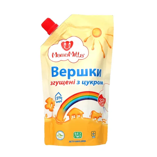 Вершки згущені 15% з цукром Mama Milla д/п 320г