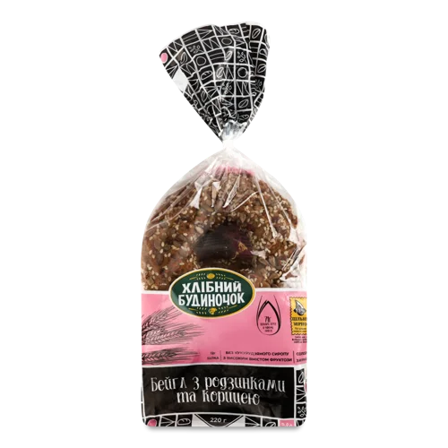 Бейгл З Родзинками Та Корицею, в/ґ, 0.22кг